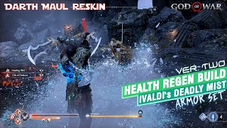 Ivaldi's Deadly Mist Armor Set vs Sigrun | God of War - Health Regen Build (ver. 2) | GMGOW