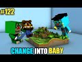 #122 | Minecraft | Oggy And Jack Change Into Baby | Minecraft Pe | In Hindi | Rock Indian Gamer |