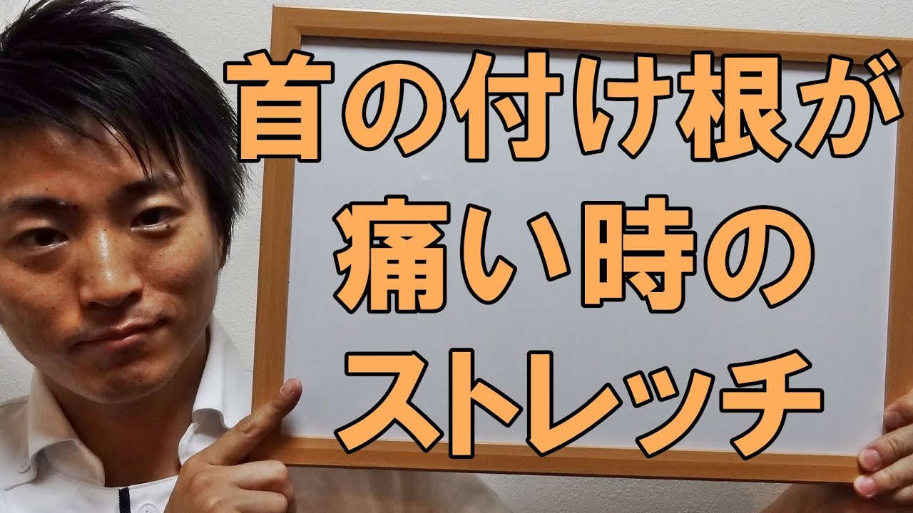 首 の 付け根 が 痛い ストレッチ