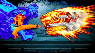 [KOF Mugen] Ryo Sakazaki-team versus Robert Garcia-team