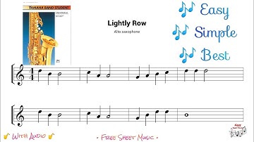 Lightly row- saxophone sheet music