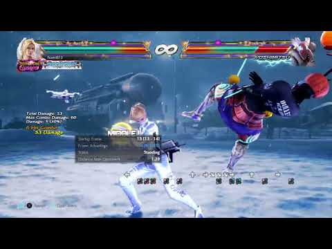 Nina Counterhit 2nd Hit Only 1,4,1 String Combo 60 Damage Version 5 Tekken 7 20230101203941