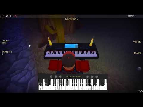 Title Theme Legend Of Zelda Ocarina Of Time By Koji Kondo On A Roblox Piano - 