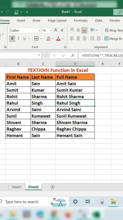 How to use textjoin formula in excel | Difference Between Concatenate ...