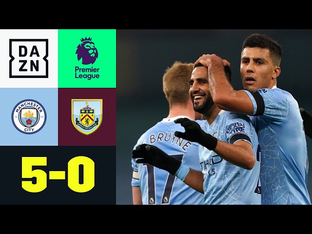 Manchester City goleia Burnley e adia definição do título do Inglês