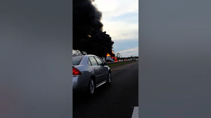 Semi on FIRE on I-95