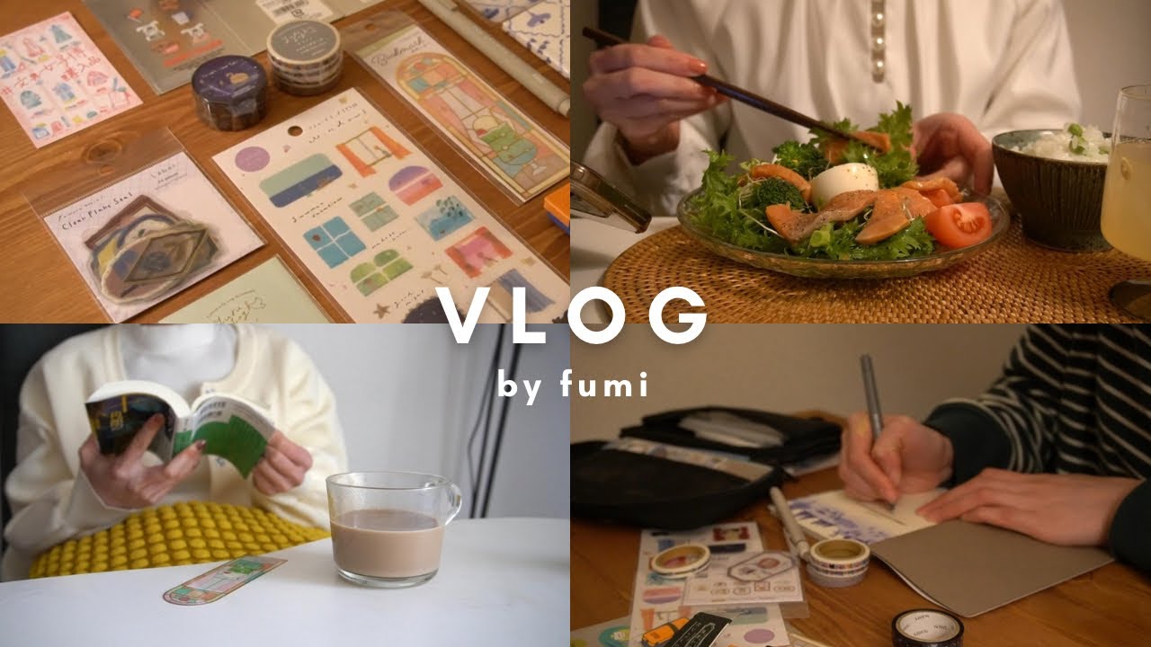 ［vlog］文具イベントに行ってきました✏️📚一人暮らし社会人/豆ごはん🌸