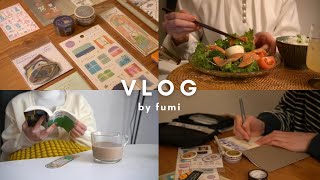 ［vlog］文具イベントに行ってきました✏️📚一人暮らし社会人/豆ごはん🌸