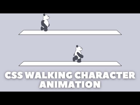 Awesome Character Walking Effect Using CSS || CSS Animation Tutorial