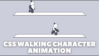 Awesome Character Walking Effect Using CSS || CSS Animation Tutorial