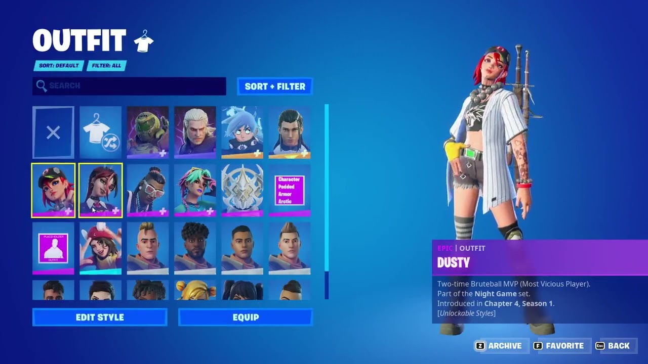 ALL NEW DEFAULT SKINS AND BATTLE PASS SKINS IN LOCKER Fortnite