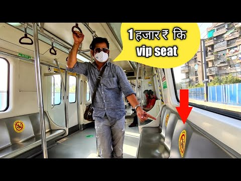 Delhi Metro | guidelines for metro travel in Covid - 19 | Badarpur border to Jama masjid train video