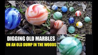 Trash Picking An Old Dump - Toy Marbles - Bottle Digging - Antiques