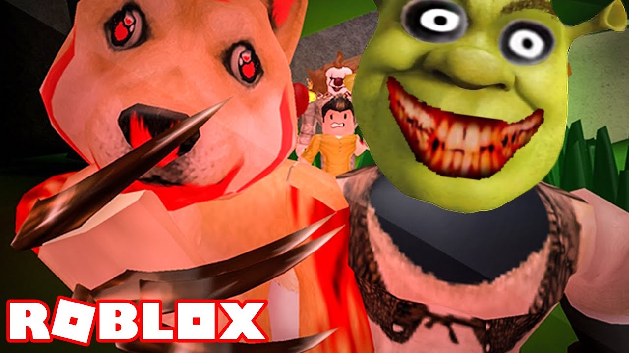 Roblox Scary Mansion Shrek Exe Roblox Horror Game Youtube - killer shrek roblox