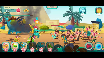 🌴Island 3 (Level 4-5) Dino Bash Travel Thru Time ∆ Dinosaurs Battles