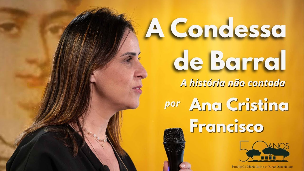 Palestra da profa. Ana Cristina Francisco sobre a Condessa de Barral, novembro de 2023.
