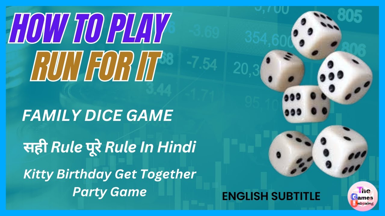 How to play run for it dice game in hindi TheGamesUnboxing play 