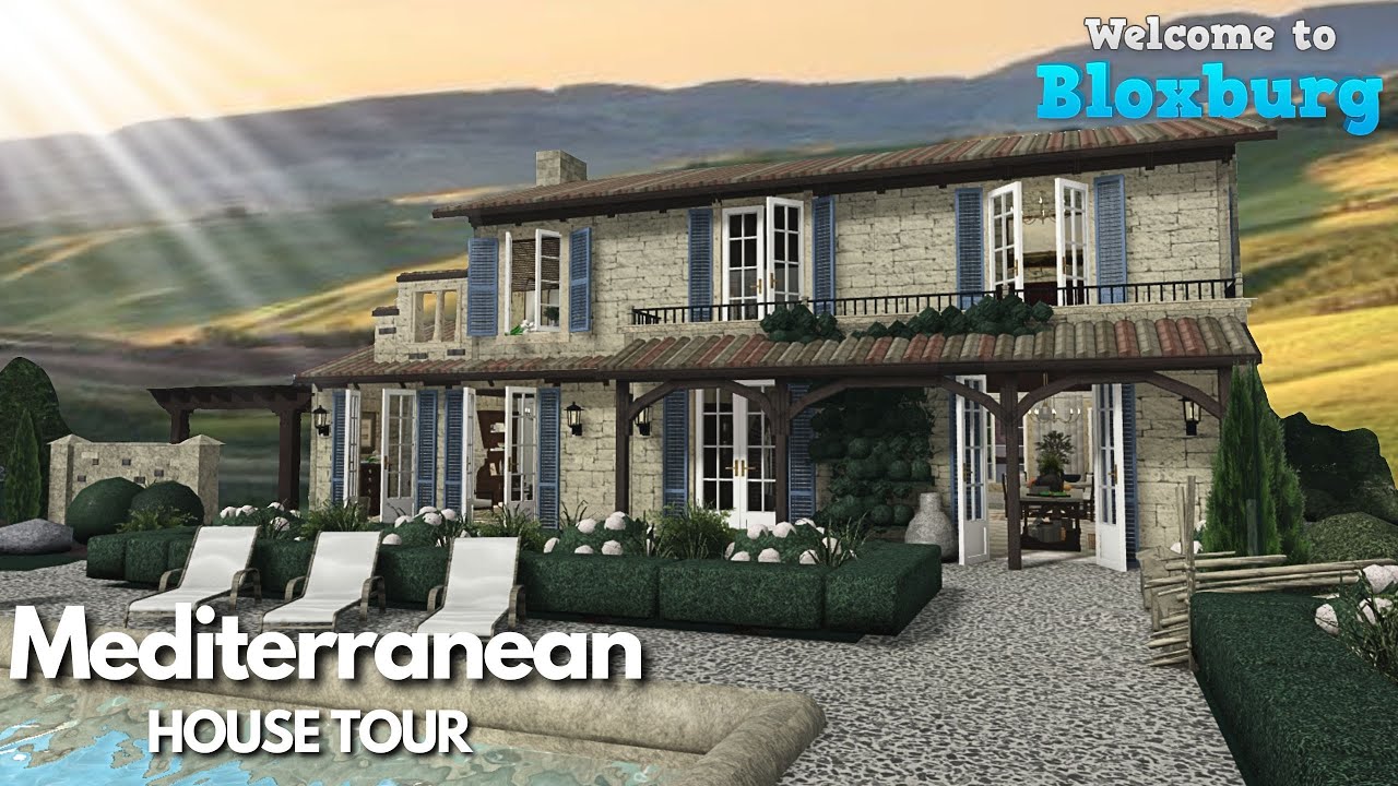 Bloxburg: Mediterranean House Tour | Roblox House Build - YouTube
