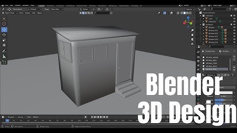 "Create 3D PUBG Shack House in Blender : Step-by-Step Tutorial"