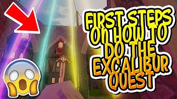 HOW TO DO THE FIRST STEPS OF THE EXCALIBUR QUEST IN DUNGEON QUEST!! (Roblox)