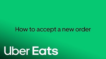 How To Accept a New Order on Uber Eats Orders | Uber Eats