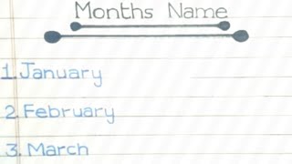 January February Months Name ॥ Months Name in English ॥ #grammer #trending #educational #definition.