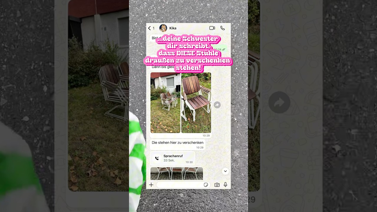 Dänische Vintage Gartenstühle zu verschenken?!! 