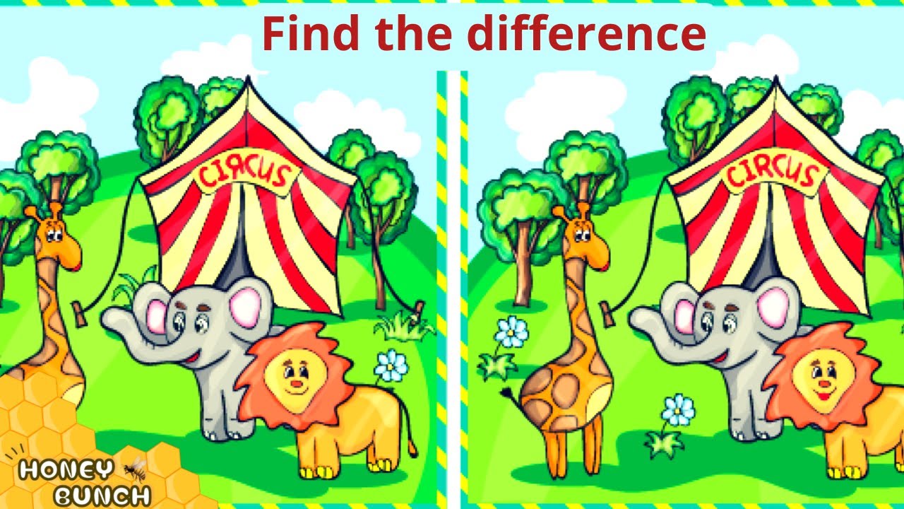 Find the differences | Kids brain activity video | Children puzzle ...