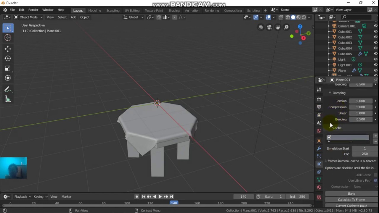 TUTOIRAL PEMULA BLENDER 2.8 CARA MEMBUAT KAIN TAPLAK MEJA - YouTube