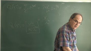 Statistical Mechanics - Week 6 | Lecture 3