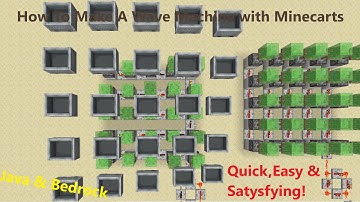 How To Make A Minecart Wave Machine In Minecraft Java & Bedrock Edition