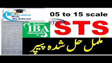 IBA STS Intermediate Category solved paper held on 13/06/2023.