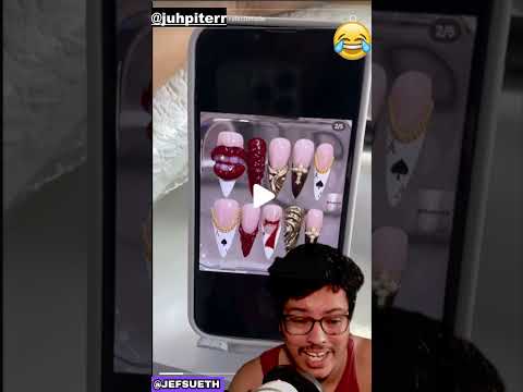 QUALQUER TIPO DE UNHA #shorts #react