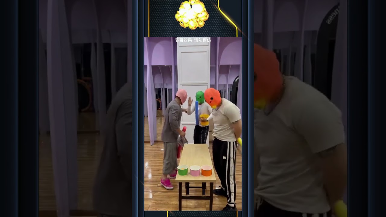 Part - 2 | Hilarious Masked Game Challenge: Ping Pong Ball Fun! 😂