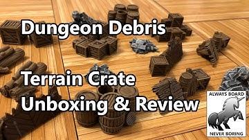 Dungeon Debris Terrain Crate Unboxing, Review & Painting Guide | Dungeon Scenery from Mantic Games