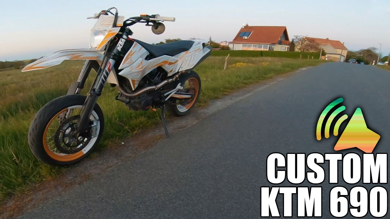 CUSTOM KTM 690 SMC R - straight pipe + EVO 1