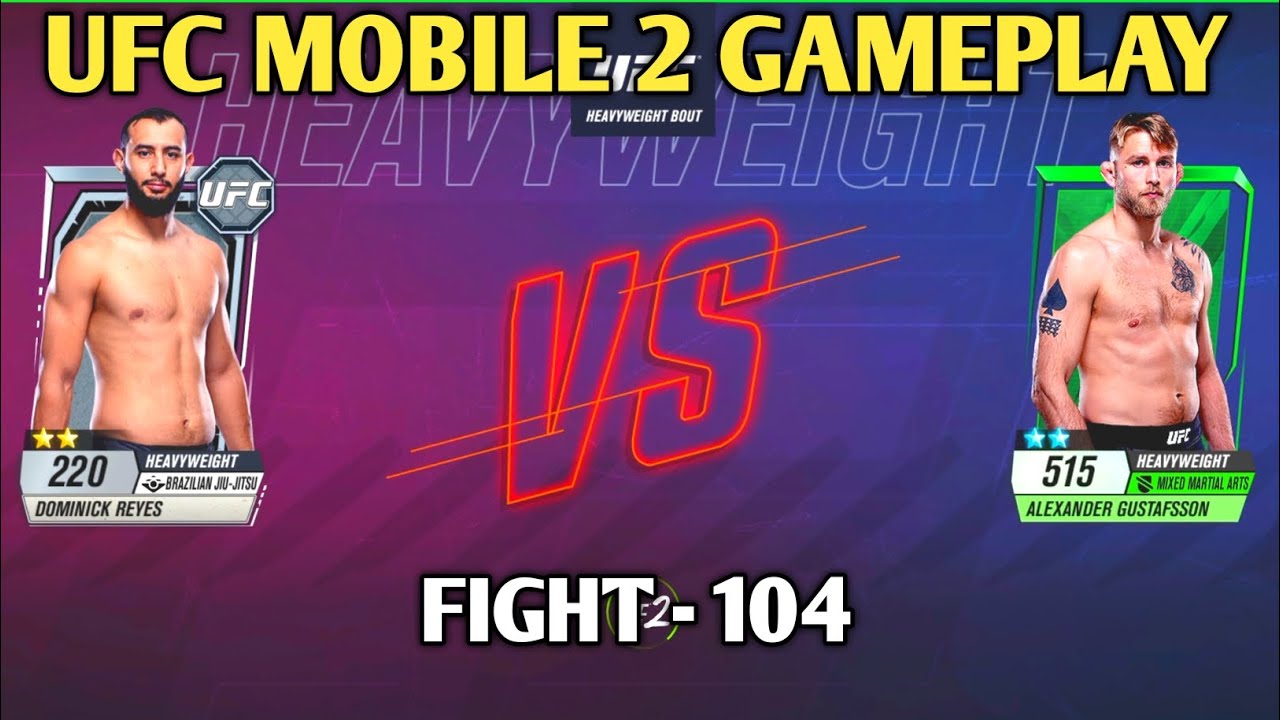 Fight - 104 || ufc mobile 2 gameplay || ufc game || campaign mode