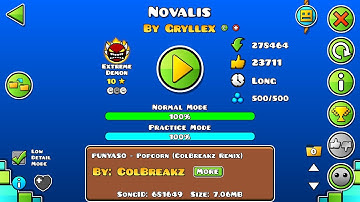 [Extreme Demon] Novalis by Gryllex - Geometry Dash | Henry03