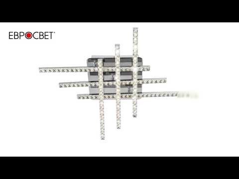 Потолочные светодиодные светильники с хрусталём Евросвет