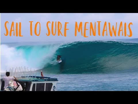 SURFING MENTAWAIS | THE BOYS GET BARRELED! | Sailing Indonesia (Sailing Nandji) Ep 142