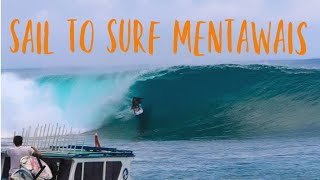 SURFING MENTAWAIS | THE BOYS GET BARRELED! | Sailing Indonesia (Sailing Nandji) Ep 142