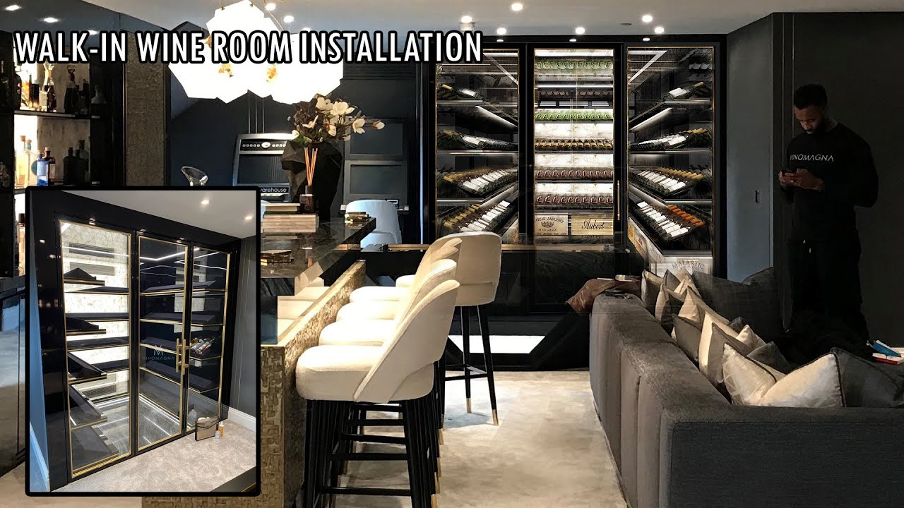 Walk in Wine room Installation Vinomagna YouTube