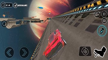 Impossible Stunt Car Tracks 3D: Yellow Car Driving Stunts #Level13 & #14 - Android GamePlay