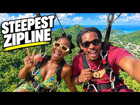 I Survived Rainforest Adventures 1050FT Drop in Sint Maarten 🇸🇽