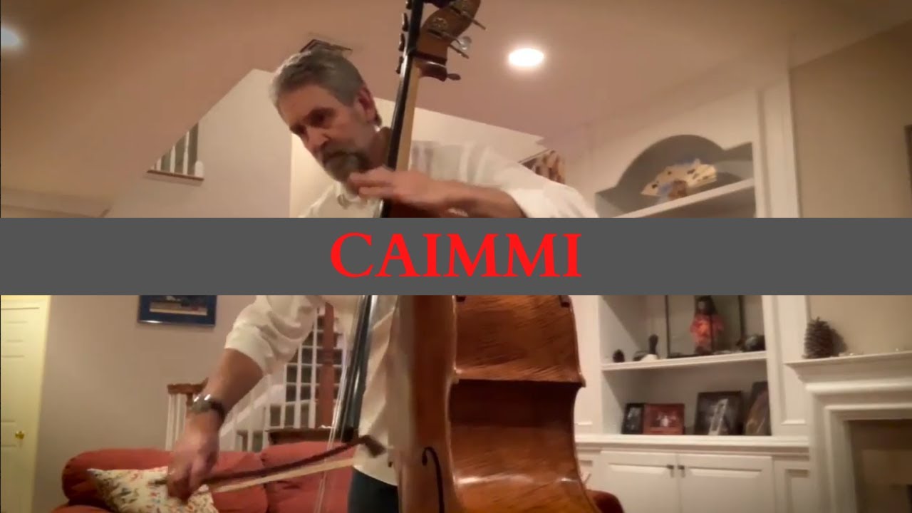I.Caimmi: Advanced Technique of the Double Bass, Etude No. 6 (Tempo di Barcarola e Tempo di Gavotta)