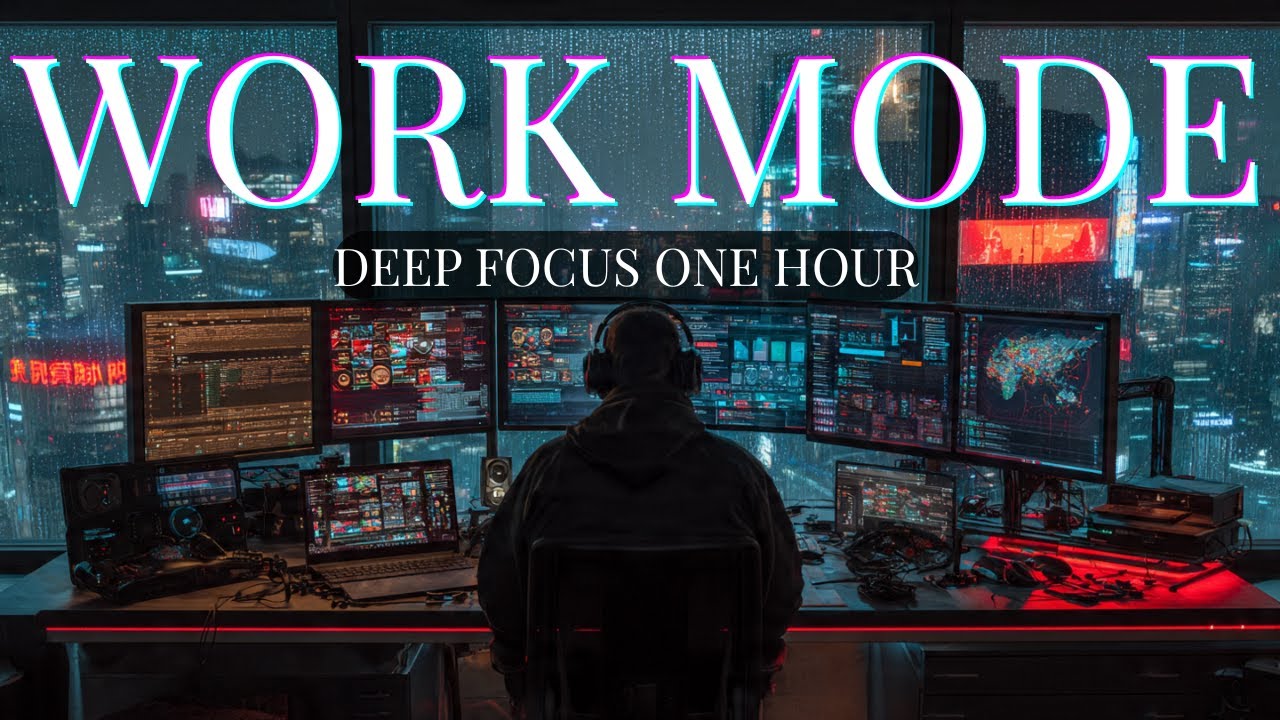 WORK MODE ACTIVATED | 1 Hour Deep Focus Music for Productivity | Coding, Study, Office Work Mix