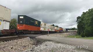 May 30, 2019 - CSX Q029-29 heads south on the Henderson Subdivision at Kelly, KY.