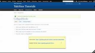 Enabling and Configuring The Collapsiblocks Module