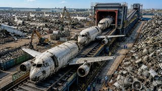 Inside the World’s Largest Aircraft Recycling Factory: From Scrap Planes to Hydraulic Cylinders 