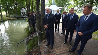 картинка: Лукашенко в Славгородском районе побывал на Голубой кринице